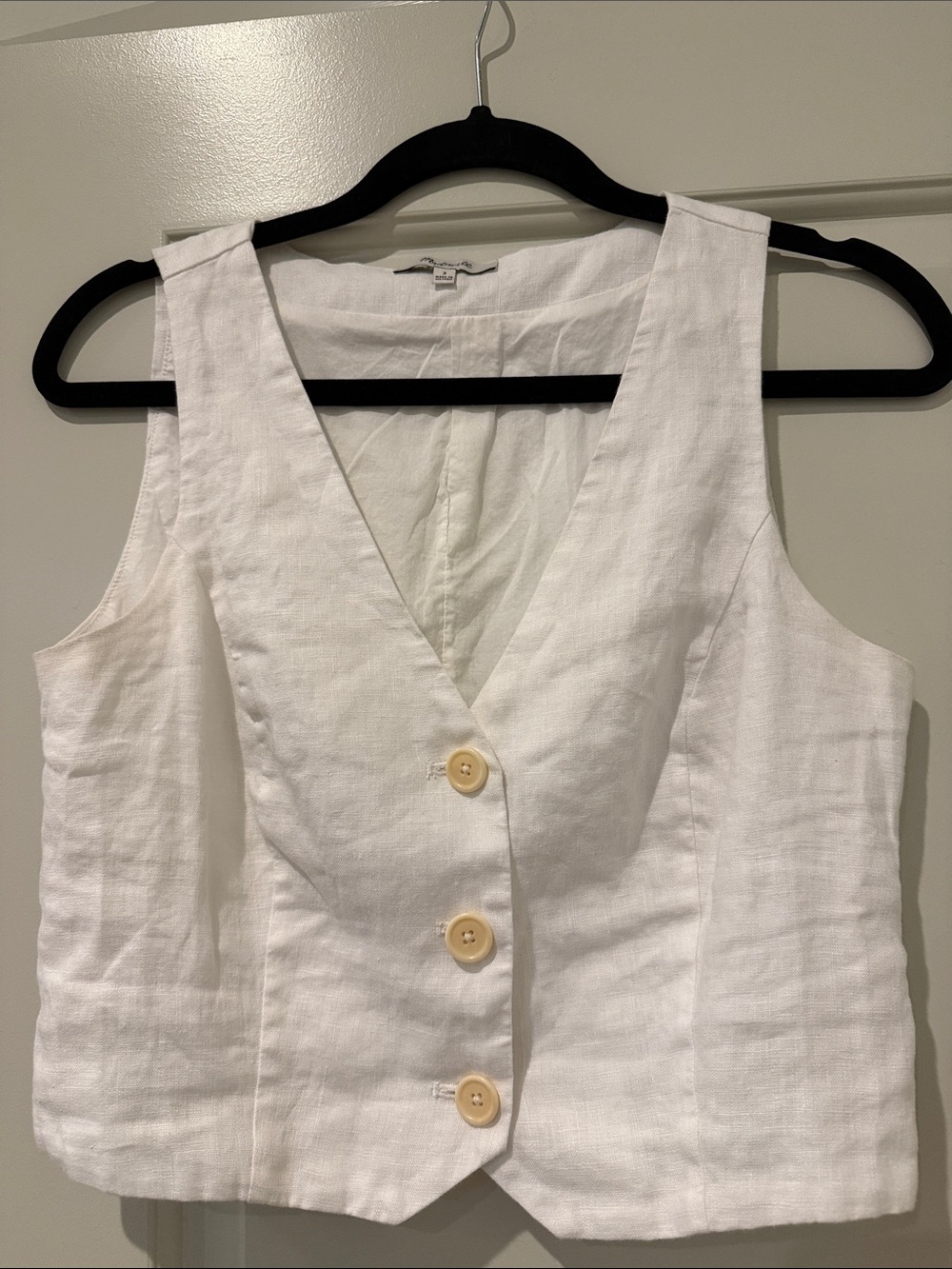 Madewell linen vest